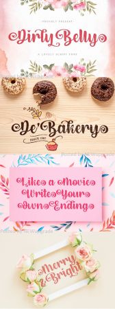 CM   Dirly Belly   Lovely Calligraphy Font 5294260