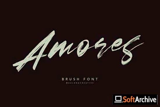 Amores Brush Signature Handmade Font Typeface