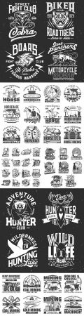 Vintage antique emblems and logos with text design 3