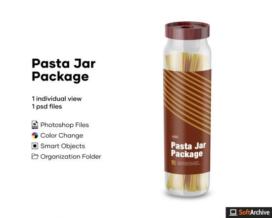 Download Download Pasta Jar Package Mockup - SoftArchive