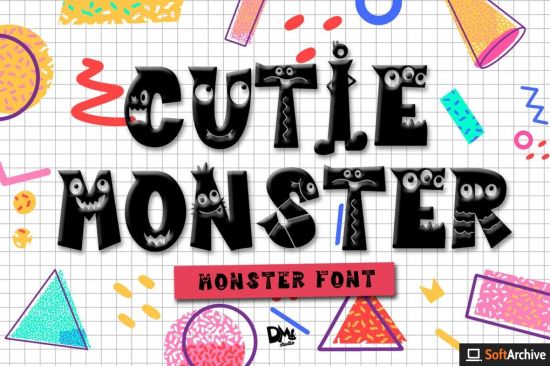 Cutie Monster   Monster Font