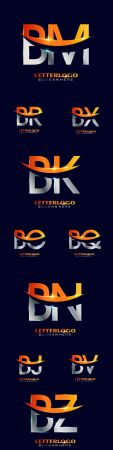 Initial letter and Brand name company logos design 2