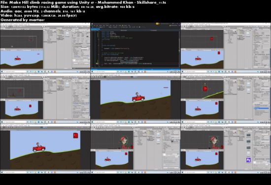Make Hill climb racing game using Unity c# 