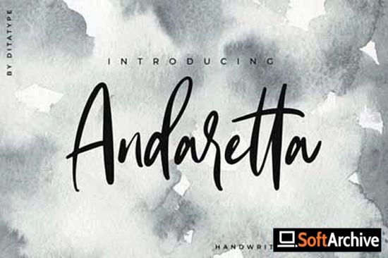 Andaretta - Brush Font