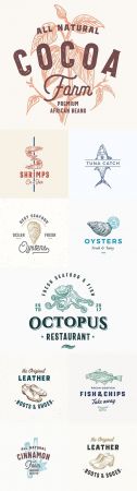 Vintage Brand name company logos business corporate design 50