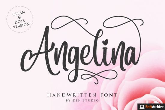 Angelina   Beautiful Script Font