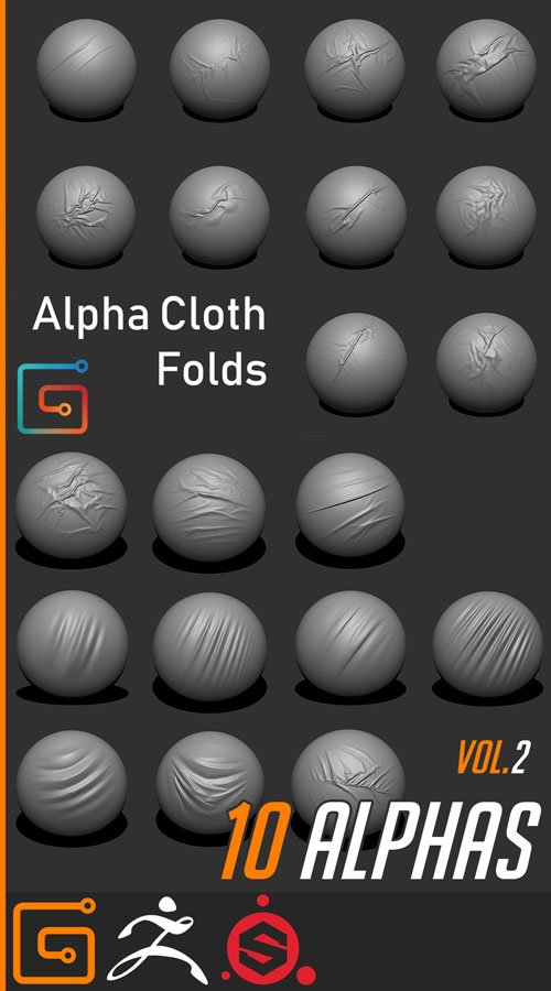 20 Alpha Cloth Folds - Vol.1 & Vol.2