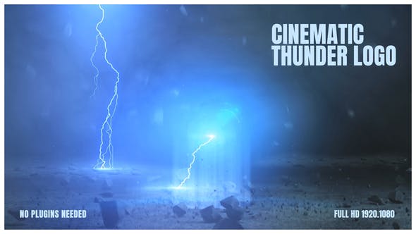 DesignOptimal Videohive Cinematic Thunder Logo 25379668