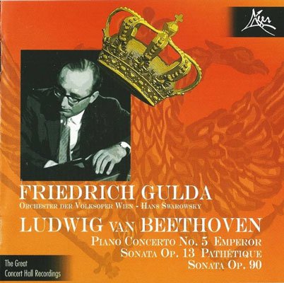 Friedrich Gulda – Beethoven: Piano Concerto No. 5 Emperor; Sonata Op. 13  Pathétique; Sonata Op. 90 (2004) FLAC