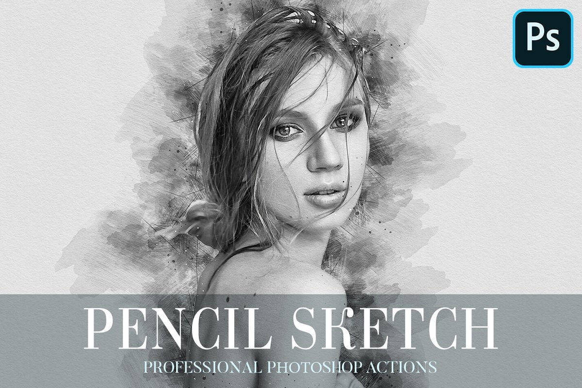 pencil sketch effect photoshop action free download