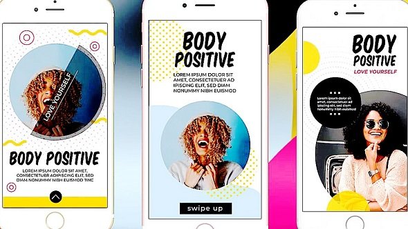 DesignOptimal Body Positive Stories Pack 21 Project for After Effects