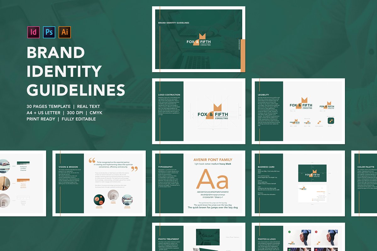 Download CreativeMarket Brand Identity Guidelines Template 4579692