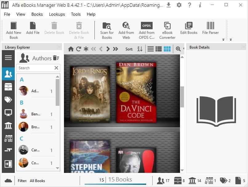 Alfa eBooks Manager Pro 8.6.22.1 instal the new for windows