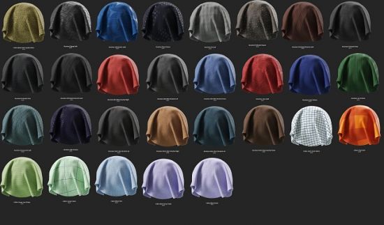 Substance Source 12 – 29 SBSAR – Fabrics