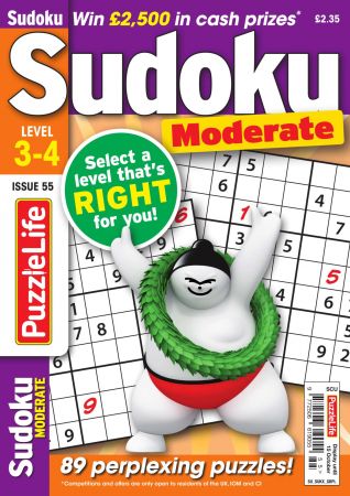 PuzzleLife Sudoku Moderate   Issue 55, 2020