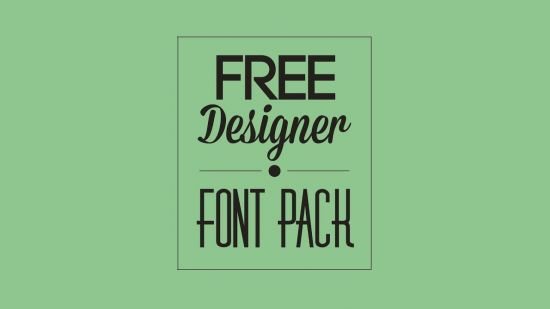 Free Designer Font Pack Designography Best Commercial Friendly &amp; Elegant Fonts