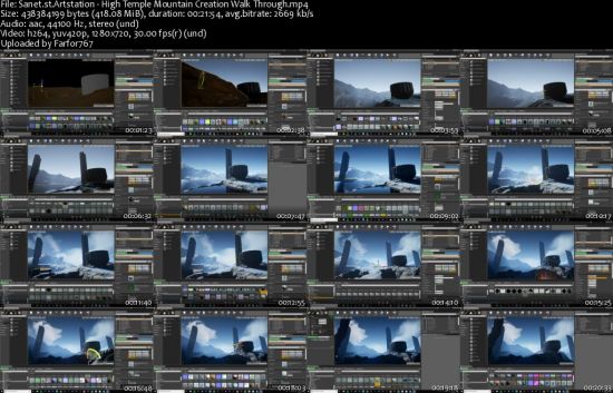 Artstation - High Temple Mountain Creation Walk Through