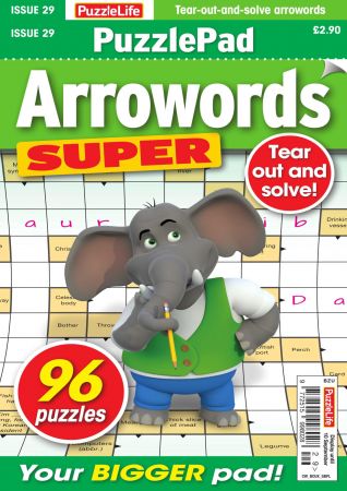 PuzzleLife PuzzlePad Arrowords Super   Issue 29, 2020