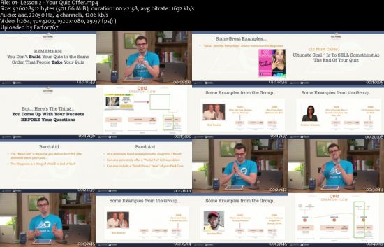 Ryan Levesque The Quiz Funnel Masterclass