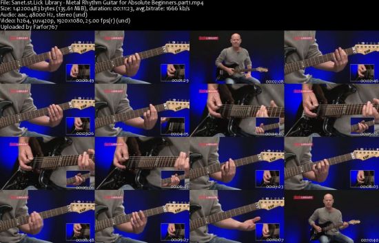 Lick Library - Metal Rhythm Guitar for Absolute Beginners