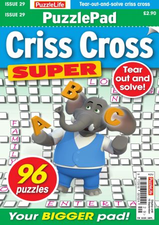 PuzzleLife PuzzlePad Criss Cross Super   Issue 29, 2020