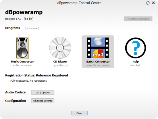 using dbpoweramp music converter