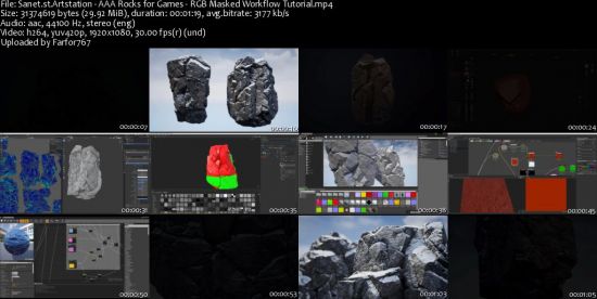 AAA Rocks for Games - RGB Masked Workflow