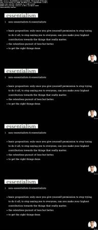 The pursuit of less 