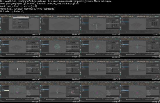 Skillshare - Explosion Simulation &amp; Compositing Course - Maya - Nuke