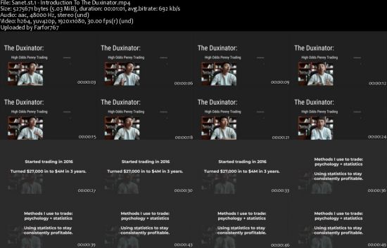 Duxinator High Odds Penny Trading Presented