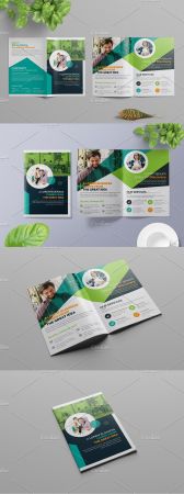 CreativeMarket   Corporate Bi fold Brochure 4579389