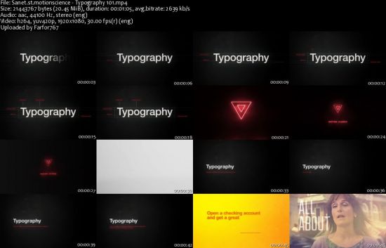 Motion Science-Typography 101