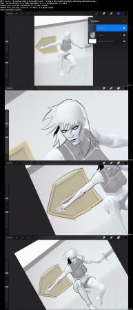 Using a 3D model to help in drawing characters