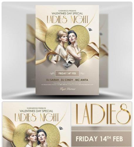 Valentines Ladies Night Flyer