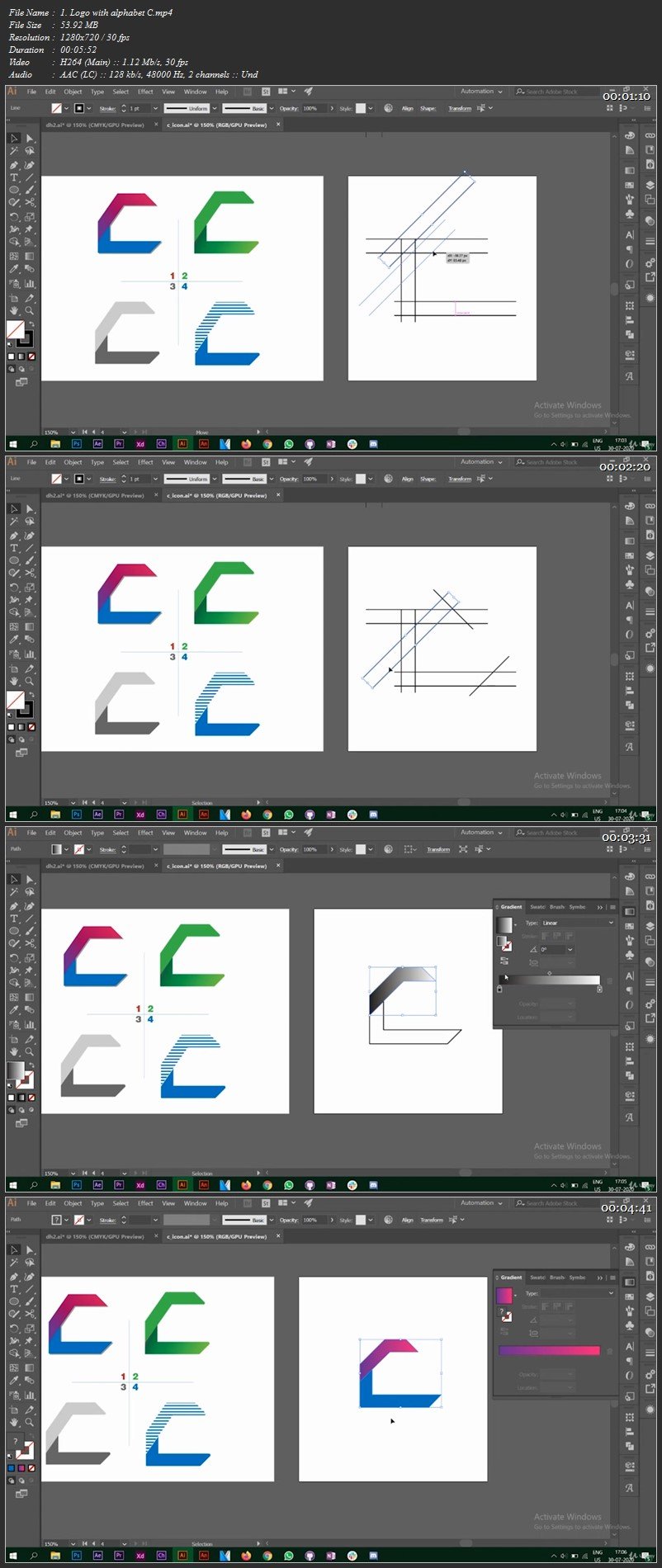 adobe illustrator designing logos