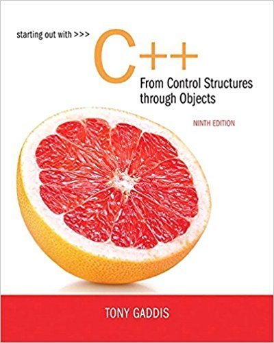Starting Out with C++ from Control Structures to Objects, 9th Edition (True EPUB)