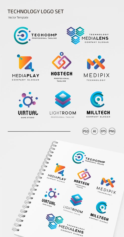 Technology Logo Vector Design Templates