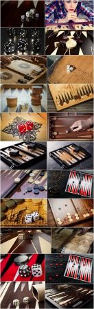 Backgammon dice board