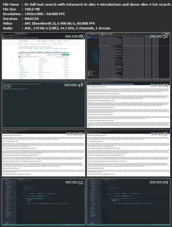 Codecourse - Full Text Search with TNTSearch in Slim 4