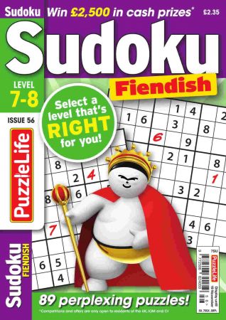 PuzzleLife Sudoku Fiendish   Issue 56, 2020