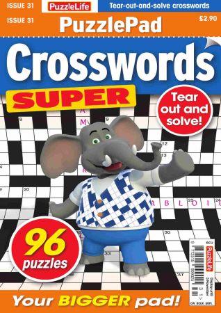 PuzzleLife PuzzlePad Crosswords Super   Issue 31, 2020