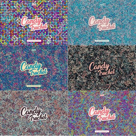 Candy Truchet Backgrounds