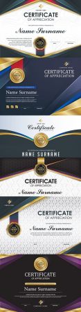 Luxury certificate of gratitude template award design 2
