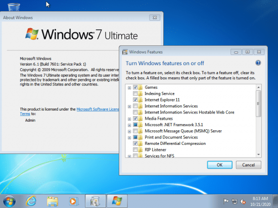 Windows 7 SP1 Ultimate (x86 x64) Multilanguage Preactivated October 2020