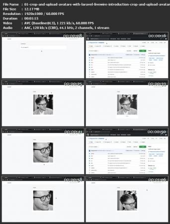 Codecourse - Crop and Upload Avatars with Laravel Livewire