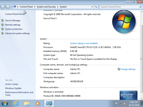 Windows 7 SP1 Ultimate (x86 x64) Multilanguage Preactivated October 2020 Windows 7 SP1 Ultimate (x86 x64) Multilanguage Preactivated October 2020