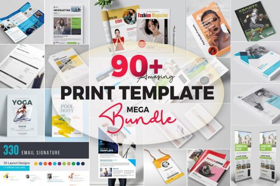 CreativeMarket   90+ Print Templates Mega Bundle 5193706