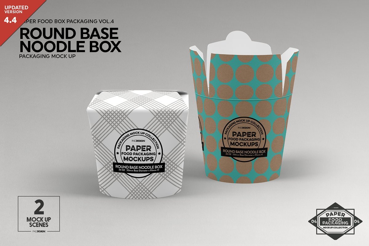 Download Download CM - Round Base Noodle Box Mockup 1296659 - SoftArchive