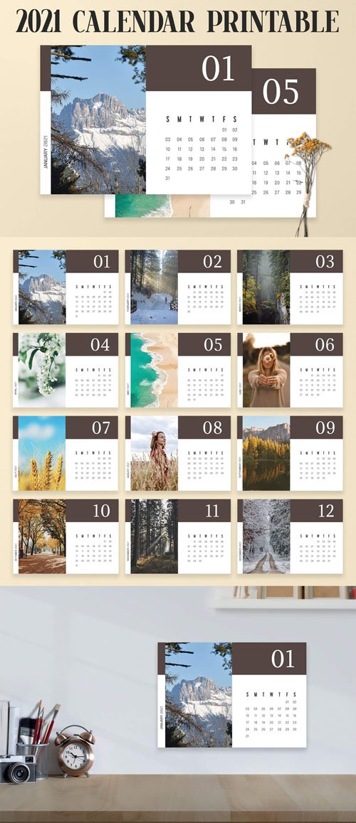 Printable 2021 Calendar Template