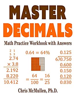 Master Decimals Math Practice Workbook with Answers